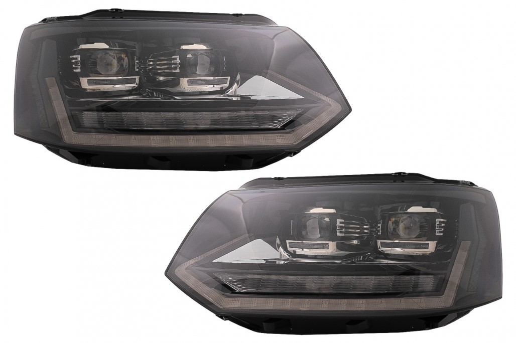 Koplampen VW T5 09-15 FULL LED Dynamic T6 DRL look