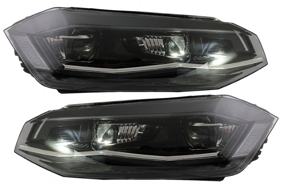 Koplampen VW Polo VI 2G 17-20 LED Dynamic Zwart