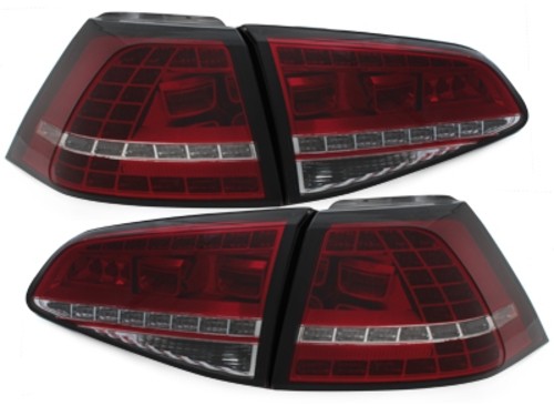 Achterlichten VW Golf VII LED 12- Rood