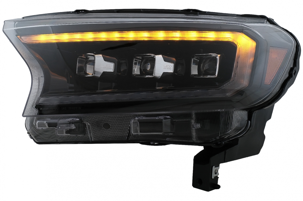 Koplampen Ford Ranger (2015-2020) LED Dynamic Zwart