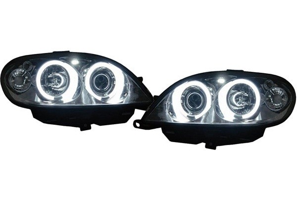 Koplampen Citroen Saxo 00-04 Angel Eyes Ice CCFL