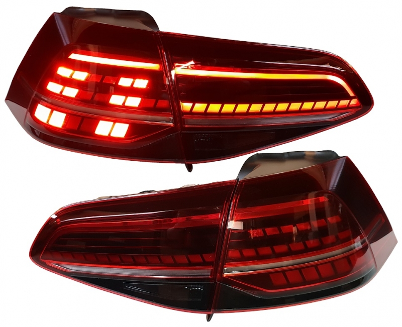 Achterlichten VW Golf VII Dynamic Facelift LED Cherry