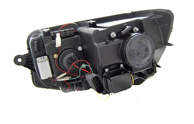 Koplampen VW T6 Multivan/Transporter Tube DRL Black