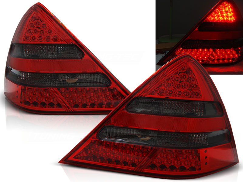 Achterlichten Mercedes SLK (R170 00-04) LED rood/smoke
