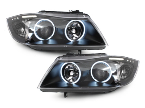 Koplampen BMW E90 E91 05-08 CCFL LED Angel eyes