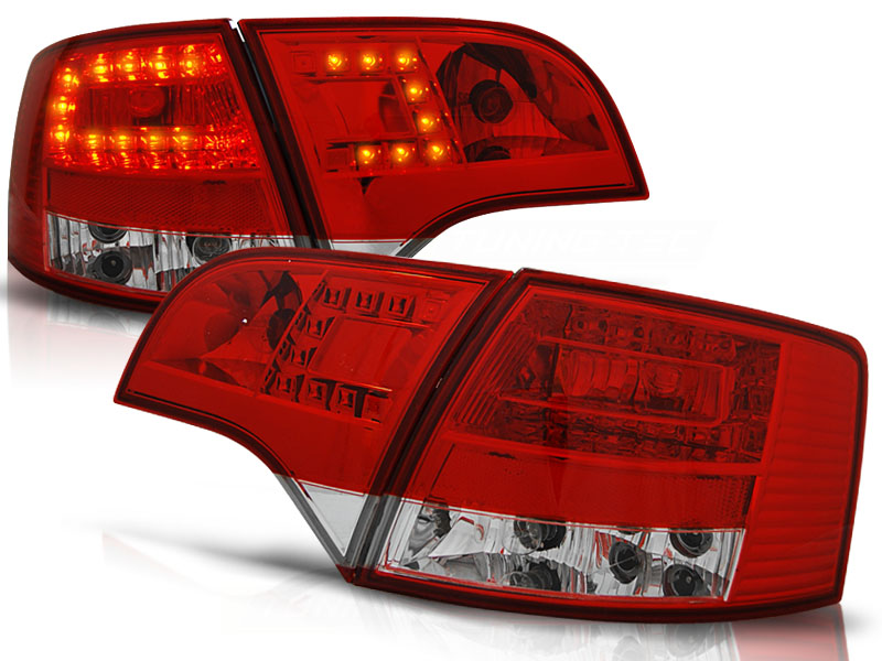 Achterlichten Audi A4 8E B7 05-08 Avant LED rood/wit