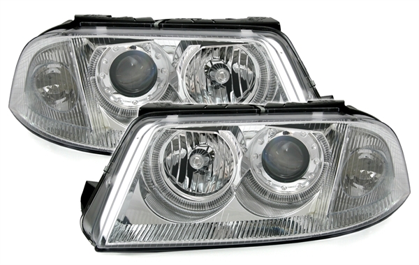 Koplampen VW Passat 3BG Angel Eyes chroom