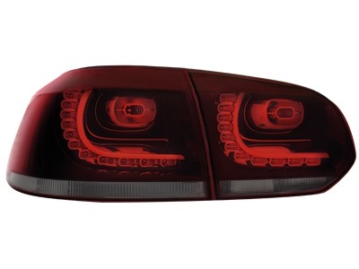 Achterlichten led VW Golf VI 10/08- R-look Rood/Smoke