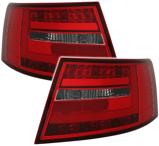 Achterlichten Audi A6 4F Sedan Tube LED rood