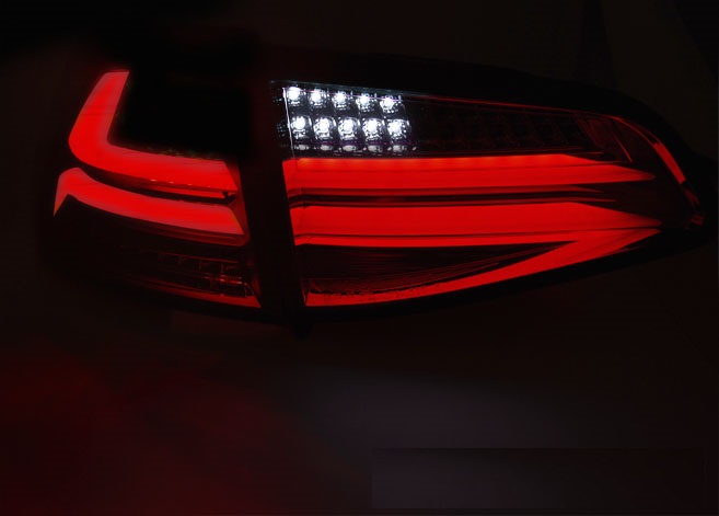 Achterlichten VW Golf VII Rood LED Tube