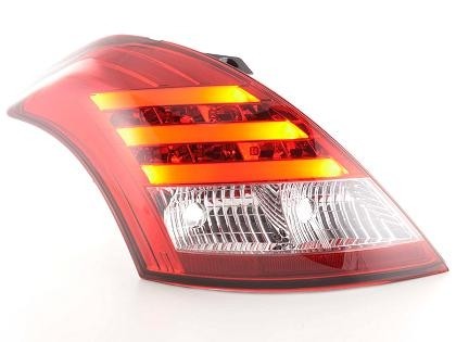 Achterlichten Suzuki Swift met Tube en LED 11- Rood/Helder